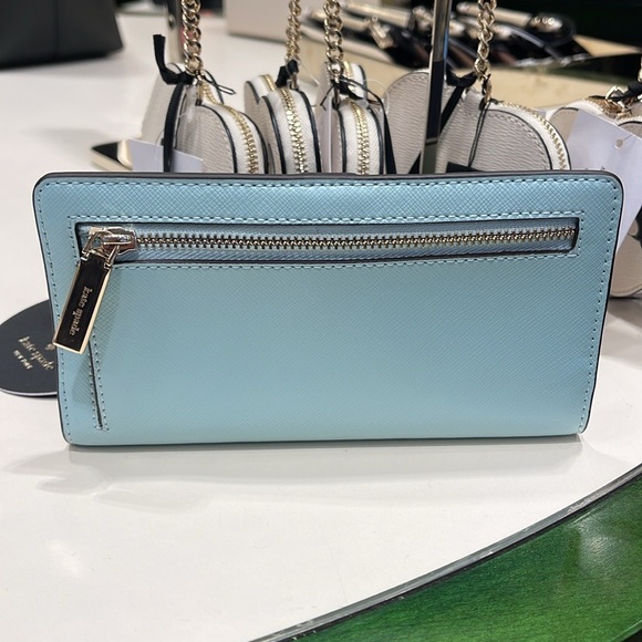 Kate Spade Madison Large Slim Bifold Wallet
Blue Glow 
NWT - Picture 13 of 16